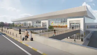 строительство нового терминала аэропорта Алматы, фото - Новости Zakon.kz от 28.02.2023 14:55
