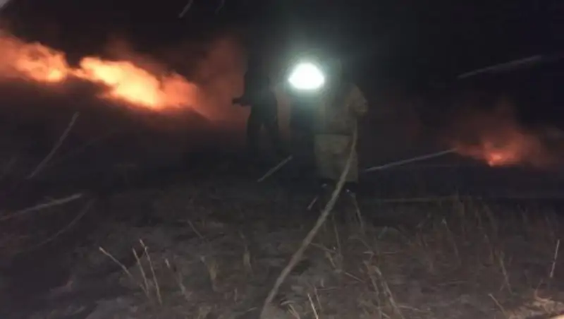 Крупный пожар в ВКО выжег около 3000 гектаров земли