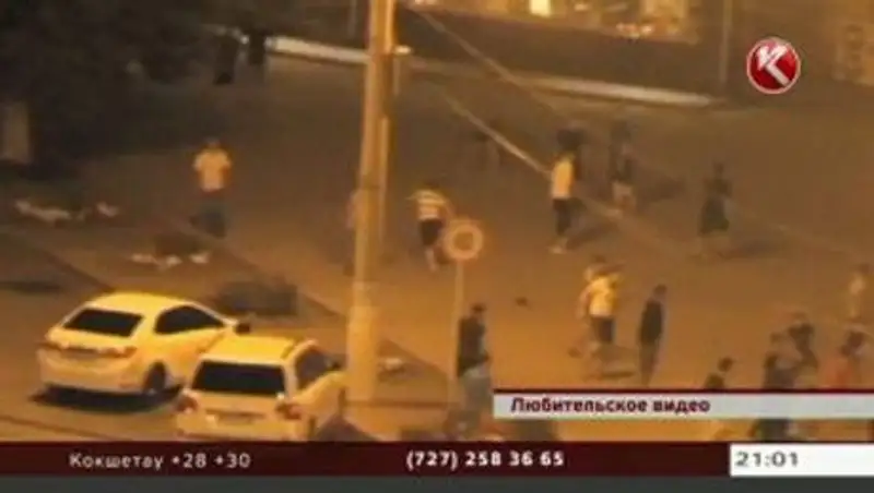 В Актобе футбольные фанаты устроили настоящий погром