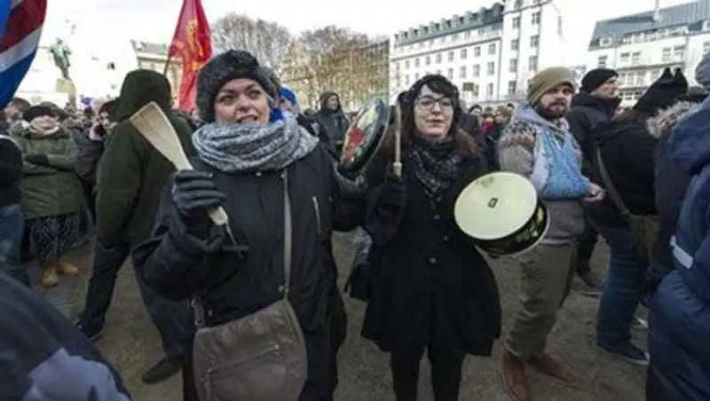 В Исландии прошли протесты против отказа от евроинтеграции