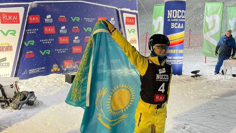 Жанбота Алдабергенова заняла третье место на Кубке мира по фристайл-акробатике