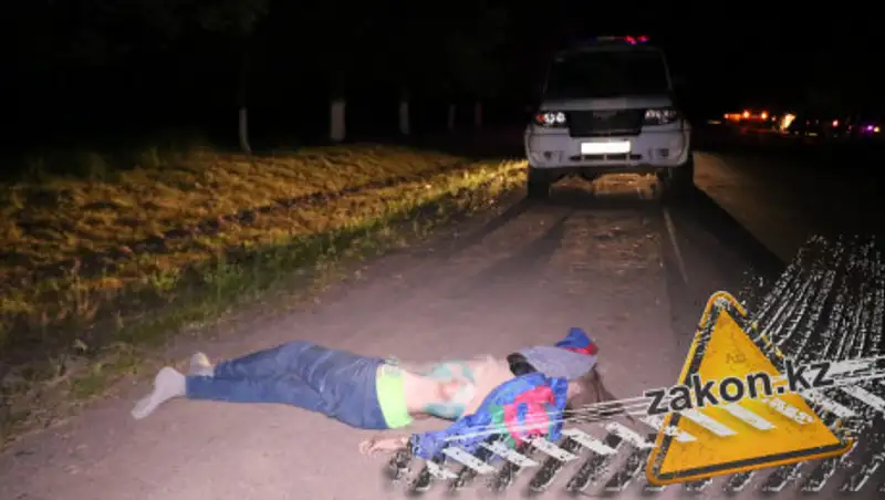 Автомобиль насмерть сбил женщину на трассе Узынагаш-Каргалы