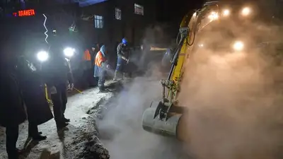 Ремонт теплосетей в Экибастузе идет полным ходом, фото - Новости Zakon.kz от 11.12.2022 17:23