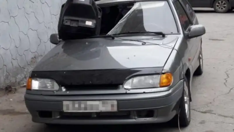 Вот так «повезло»: телевизор упал на капот авто жителя Костаная