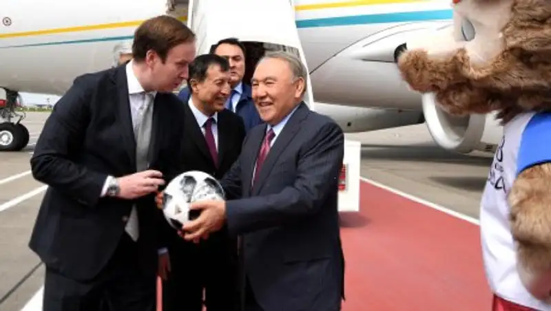 Назарбаев прилетел в Москву на ЧМ-2018
