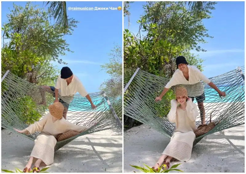 Ерке Есмахан показала, чем занимаются ее сын и муж на Мальдивах, фото - Новости Zakon.kz от 05.07.2023 18:23