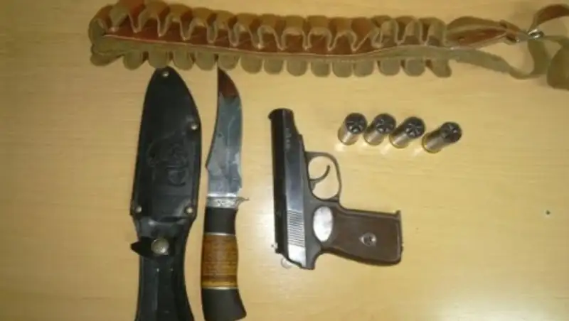 У гражданина Казахстана на кыргызской границе изъято оружие и боеприпасы