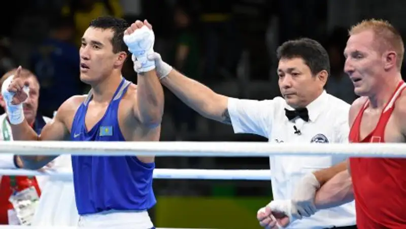Фоторепортаж выступления казахстанских боксеров в 1/16 финала Олимпиады