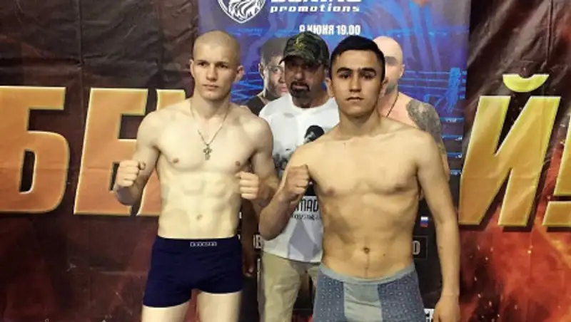 Казахстанец Константин Брусенский уложился в лимит веса перед боем 9 июня