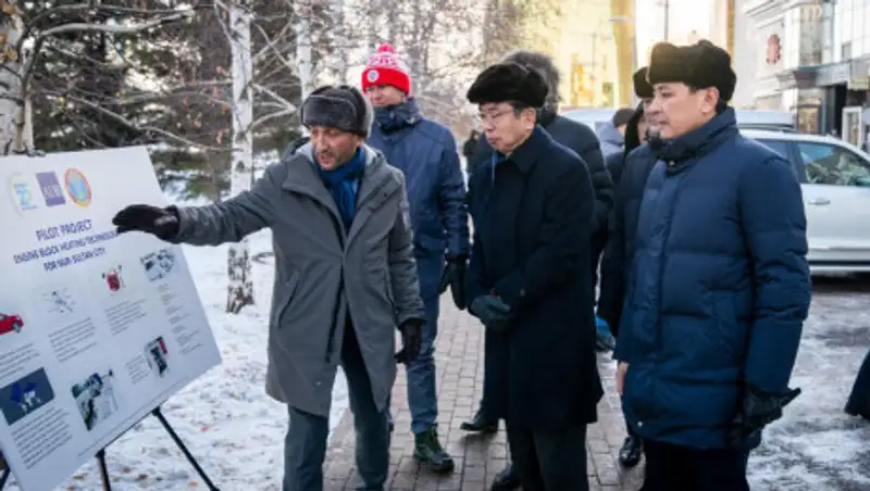 Электроколонки установили для подогрева автомобилей в Нур-Султане