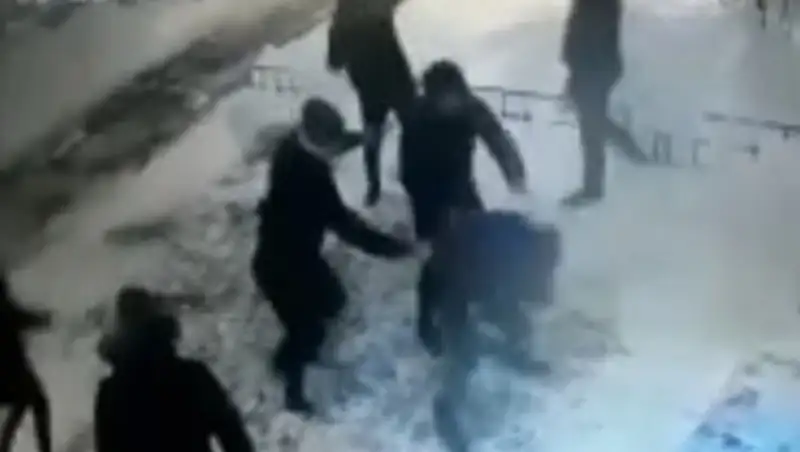 Поножовщина попала на камеру в Кокшетау