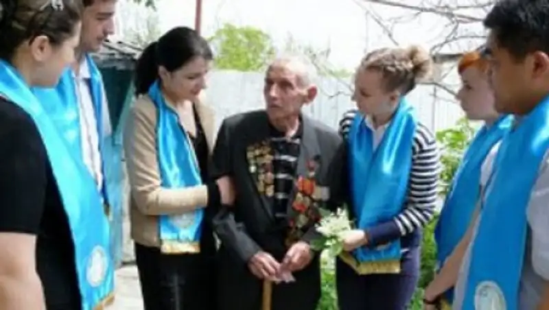 В Жамбылской области провели акцию «Спасибо за Победу!»