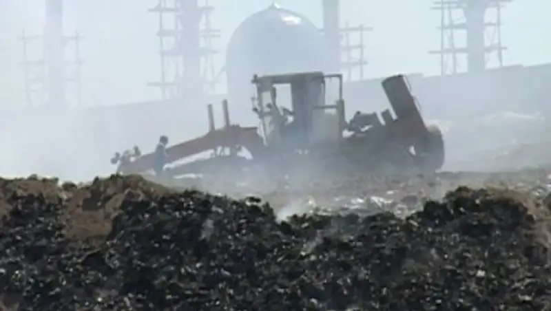 Обугленные человеческие кости обнаружены на городской свалке в Шымкенте