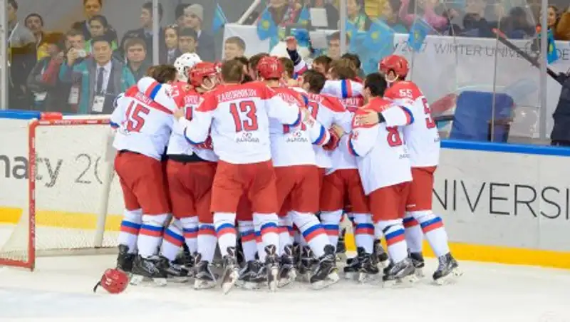 Казахстанские хоккеисты проиграли России в финале Универсиады-2017
