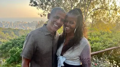 экс-президент США с женой