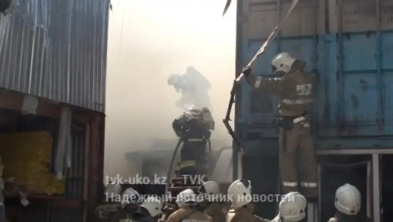 Появились подробности пожара в Шымкенте