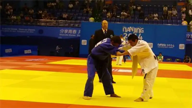 Дзюдоист Бауыржан Жауынтаев завоевал «золото» юношеских игр в Нанкине