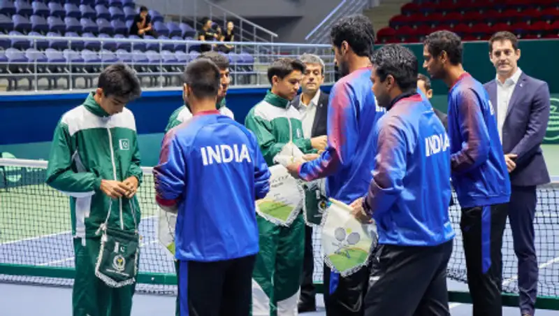 В Нур-Султане завершились отборочные матчи Кубка Дэвиса между Индией и Пакистаном