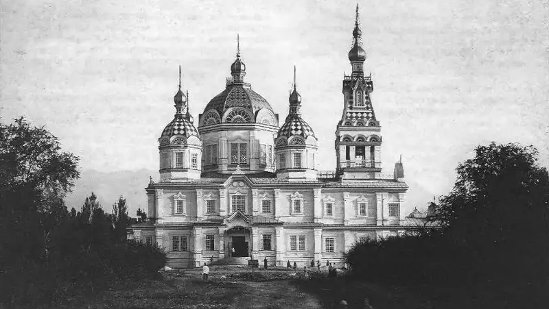 Вознесенский собор в 1909 году в Алматы, фото - Новости Zakon.kz от 08.07.2022 15:01