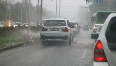 сильный дождь, алматы, фото - Новости Zakon.kz от 11.05.2022 17:03