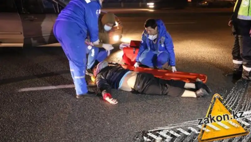 В Алматы произошел еще один наезд на пешехода