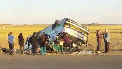 автобус с пассажирами перевернулся в ВКО, фото - Новости Zakon.kz от 20.06.2022 12:50