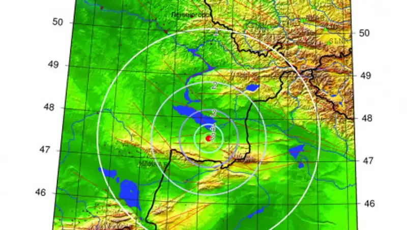 Землетрясение магнитудой 3,9 произошло на востоке Казахстана
