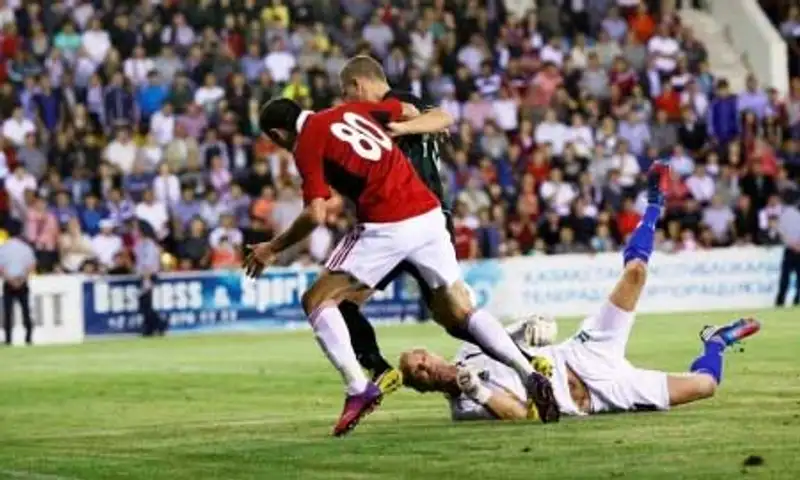 «Актобе» в первом матче третьего отборочного раунда Лиги Европы победил исландский «Брейдаблик» - 1:0 (фото), фото - Новости Zakon.kz от 02.08.2013 15:15