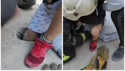 караганда, мальчик, бетон, застрял, дчс, спасение, фото - Новости Zakon.kz от 03.05.2022 12:05