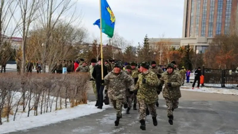 К благотворительному забегу военнослужащих ВС РК в Астане присоединились и другие города 