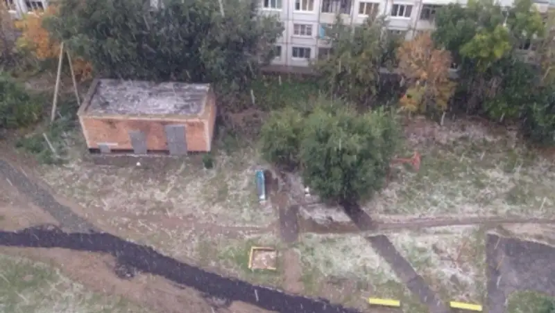 В Усть-Каменогорске пошёл первый снег