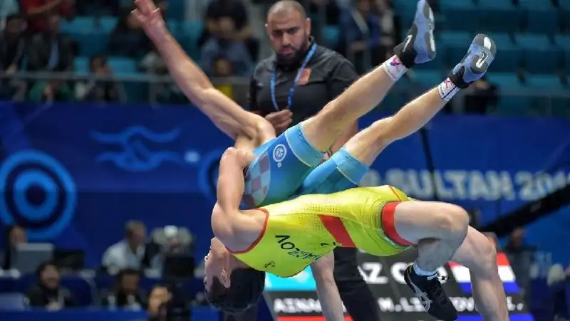 Диас Кален завоевал девятую медаль для Казахстана на ЧА по греко-римской борьбе