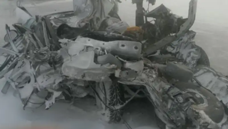 Названы возможные причины крупного ДТП на трассе "Астана-Кокшетау"