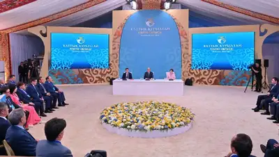 Президент Казахстана Касым-Жомарт Токаев, первое заседание Национального курултая , фото - Новости Zakon.kz от 16.06.2022 15:40