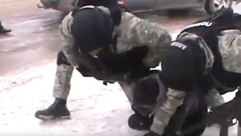 Опубликовано видео спецоперации в Алматинской области