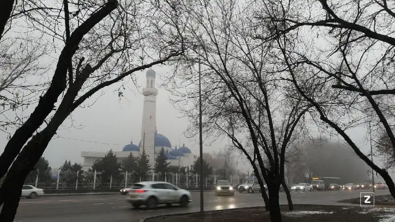 туман в Алматы, фото - Новости Zakon.kz от 08.02.2022 09:15