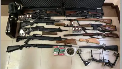 Склад оружия, полицейские, Алматинская область, фото - Новости Zakon.kz от 01.03.2022 21:40
