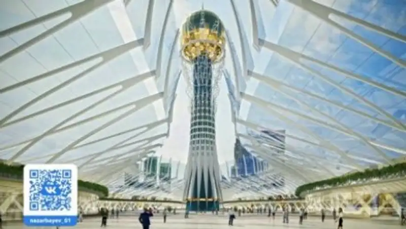 Назарбаеву предложили накрыть куполом водно-зеленый бульвар в Астане