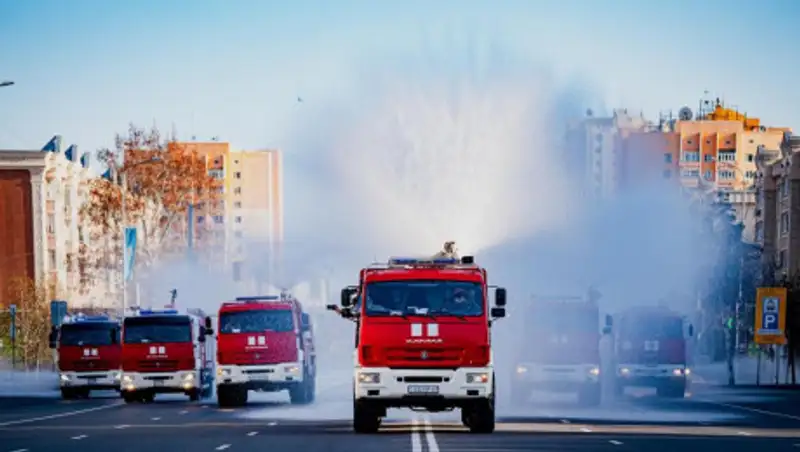 Как проходит масштабная дезинфекция в Нур-Султане