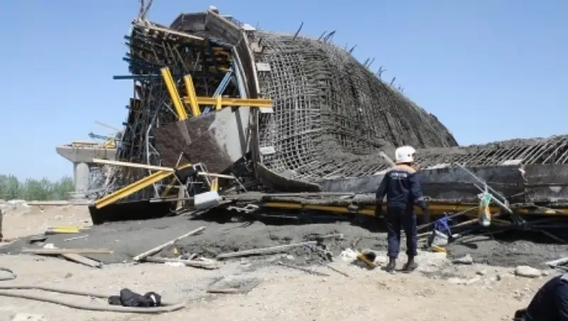 Все пострадавшие при обрушении строящегося моста в Алматы выписаны из больницы