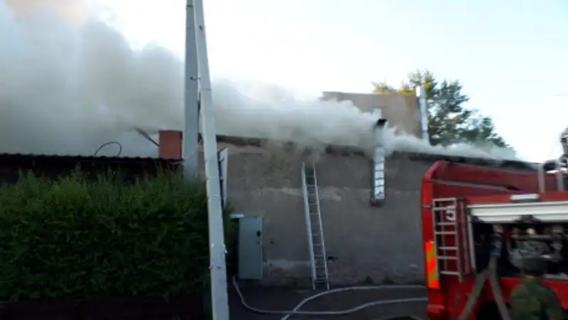 Склад кафе сгорел в Нур-Султане