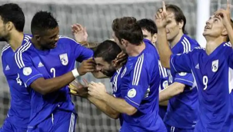 Кипрские футболисты забили три мяча за 12 минут в ворота сборной Казахстана