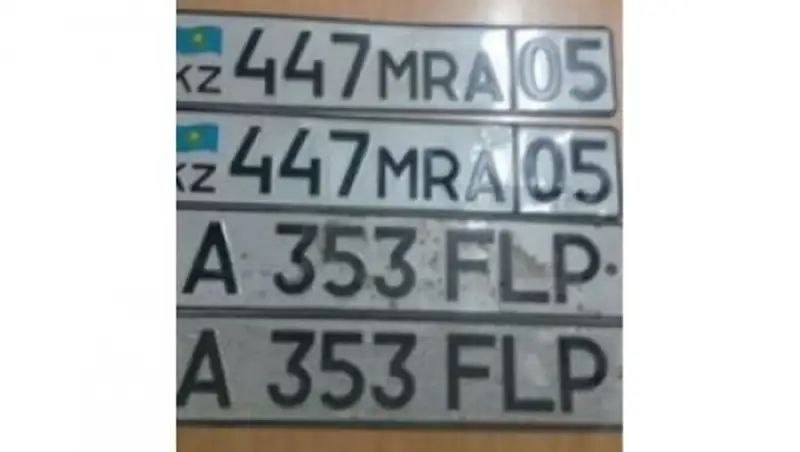 В Бишкеке злоумышленники воровали госномера с дорогих казахстанских авто