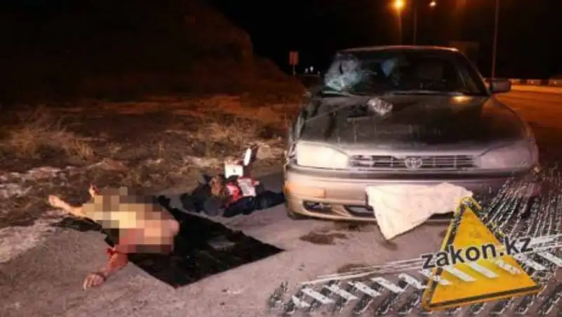 Автомобиль Toyota насмерть сбил пешехода на Капшагайской трассе