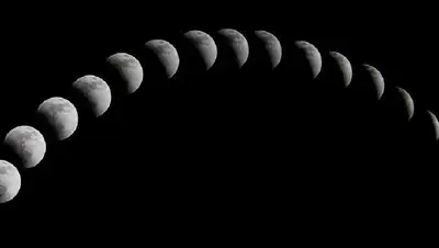 полное лунное затмение, фото - Новости Zakon.kz от 16.05.2022 18:33
