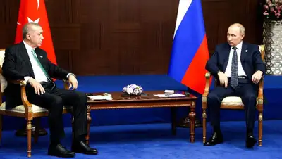 встреча в Астане президенты Турции и России переговоры, фото - Новости Zakon.kz от 13.10.2022 17:58