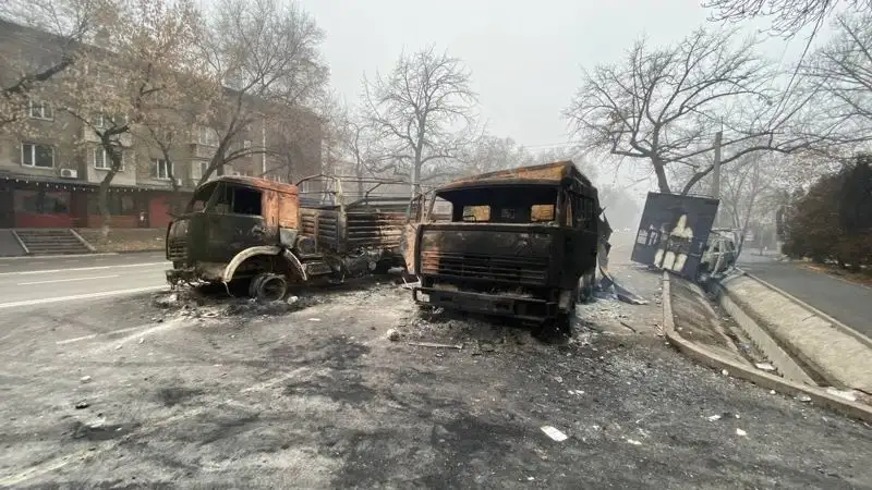 Последствия беспорядков январских событий в Алматы  , фото - Новости Zakon.kz от 04.01.2023 14:29