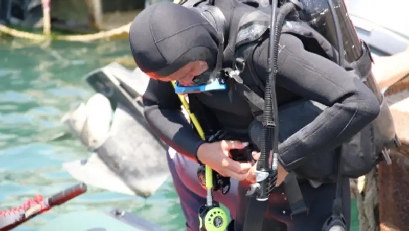 Военные водолазы испытывают новое оборудование