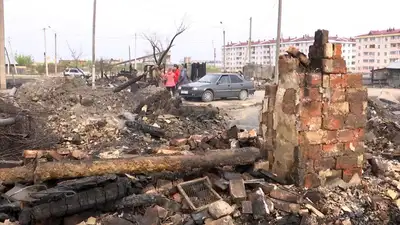 Пожар в Петропавловске, фото - Новости Zakon.kz от 11.05.2023 17:01