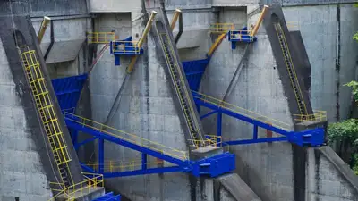 Камбаратинская ГЭС, фото - Новости Zakon.kz от 26.01.2023 17:53